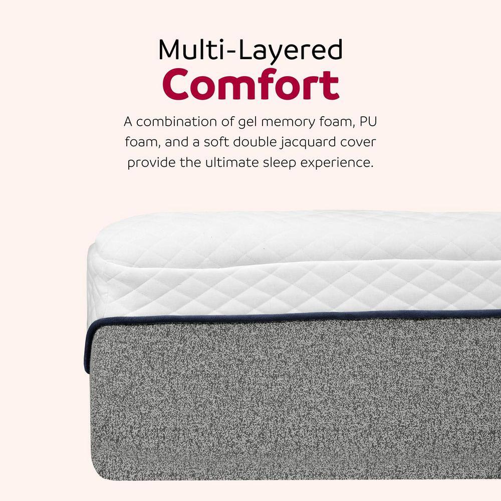 California King 13" Gel Memory Foam Mattress with Tight Top