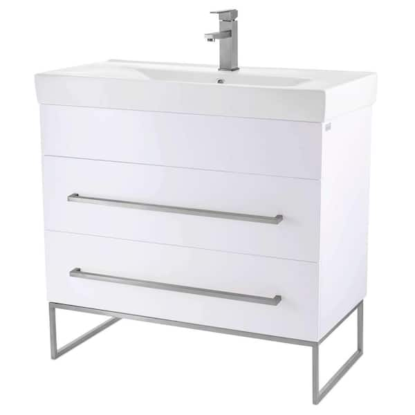 FINE FIXTURES Concordia 36 in. W x 18.11 in. D x 33.50 in. H Bathroom ...