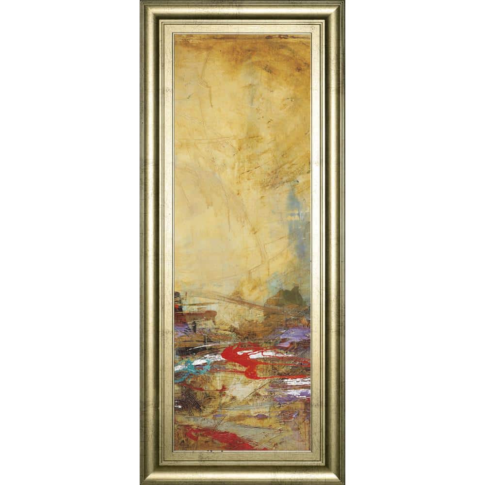 Classy Art "Birch Landing I" By St Germain Framed Print Abstract Wall Art 42 in. x 18 in. 1661