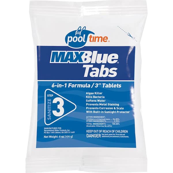Pool Time MAXBlue 3 in. Tab 6 oz. Chlorinating Tablet