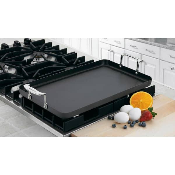 Nonstick Stove Top Griddle/Grill,16.5x12.0, Double Burner