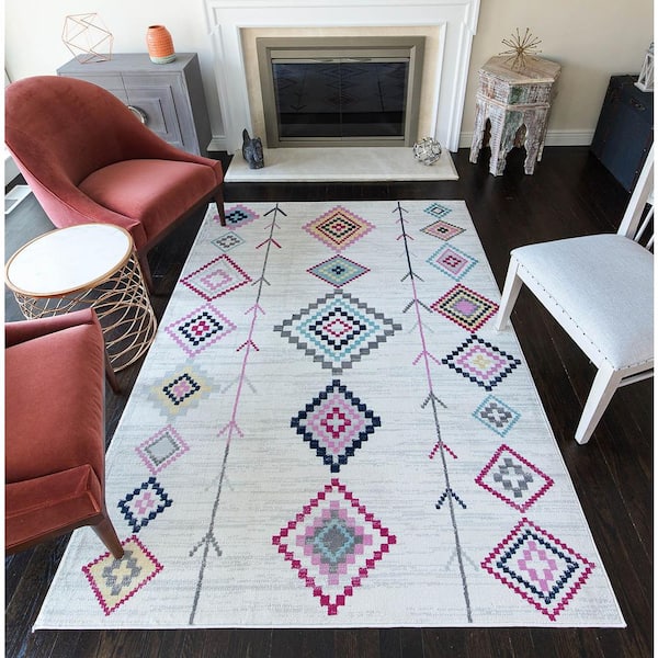 Bodrum Native Ivory 2'x8' Moroccan Area Rug