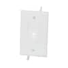 1-Gang Flexible Opening Cable Wall Plate, White