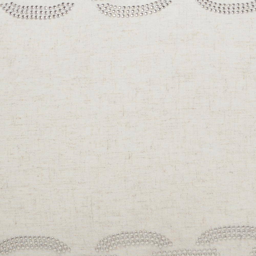 Set of 2 White Rectangular Embroidered Cotton Accent Pillows