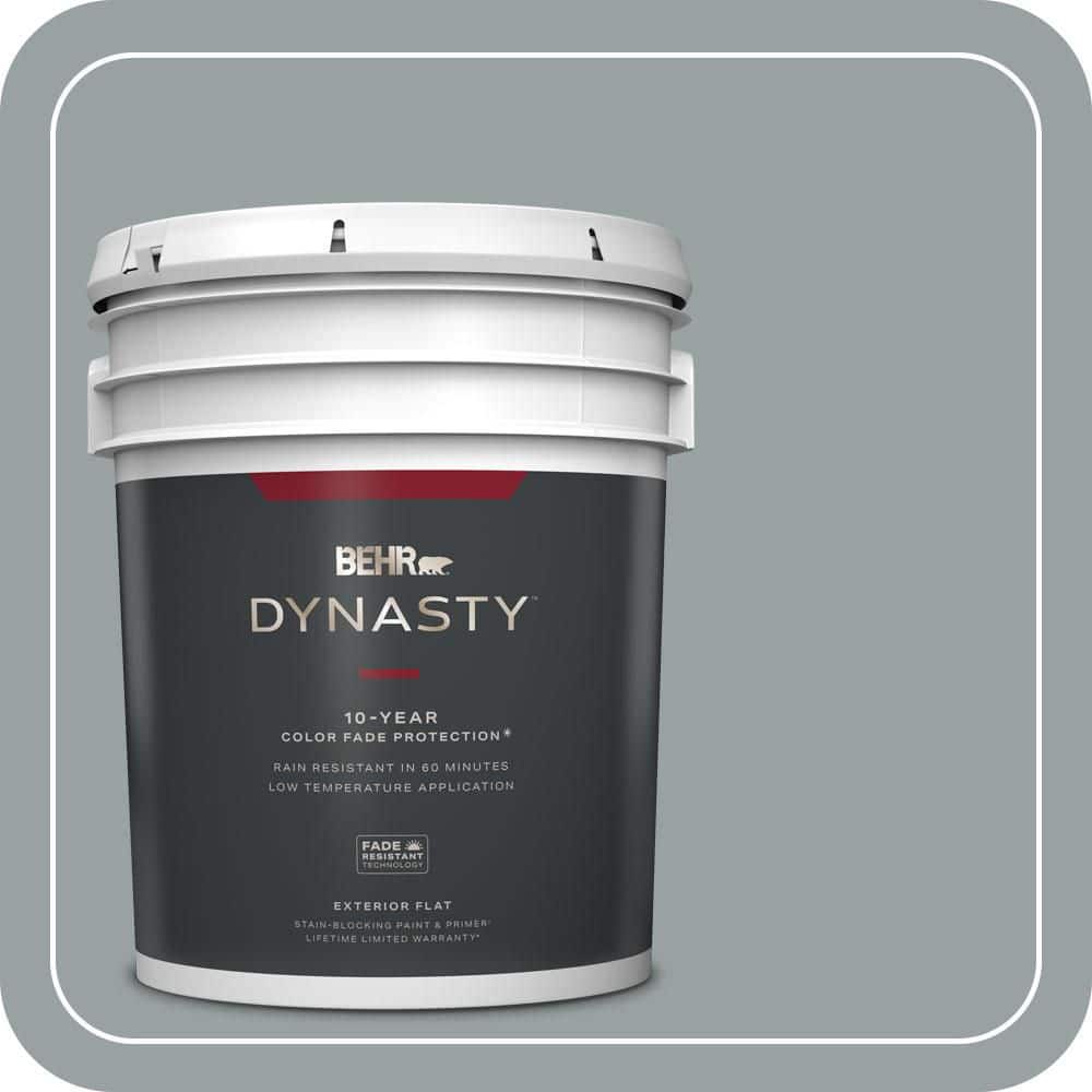 5 gal. Home Decorators Collection #HDC-SM16-02 River Rock Grey Flat Exterior Stain-Blocking Paint & Primer price history on PriceWatchPro