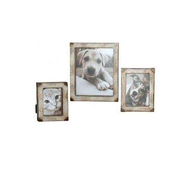 Home Decorators Collection Cahaya 1-Opening 4 in. x 6 in. x 5 in. x 7 in. and 8 in. x 10 in. Tan Photo Frames (Set of 3)