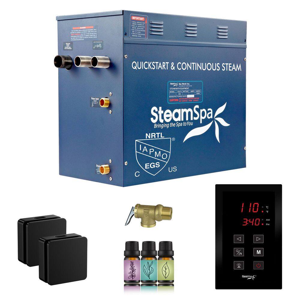 Oasis Series 10500-Watt Steam Generator with Continuous Steam Plus Easy Touch Pad in Matte Black price history on PriceWatchPro