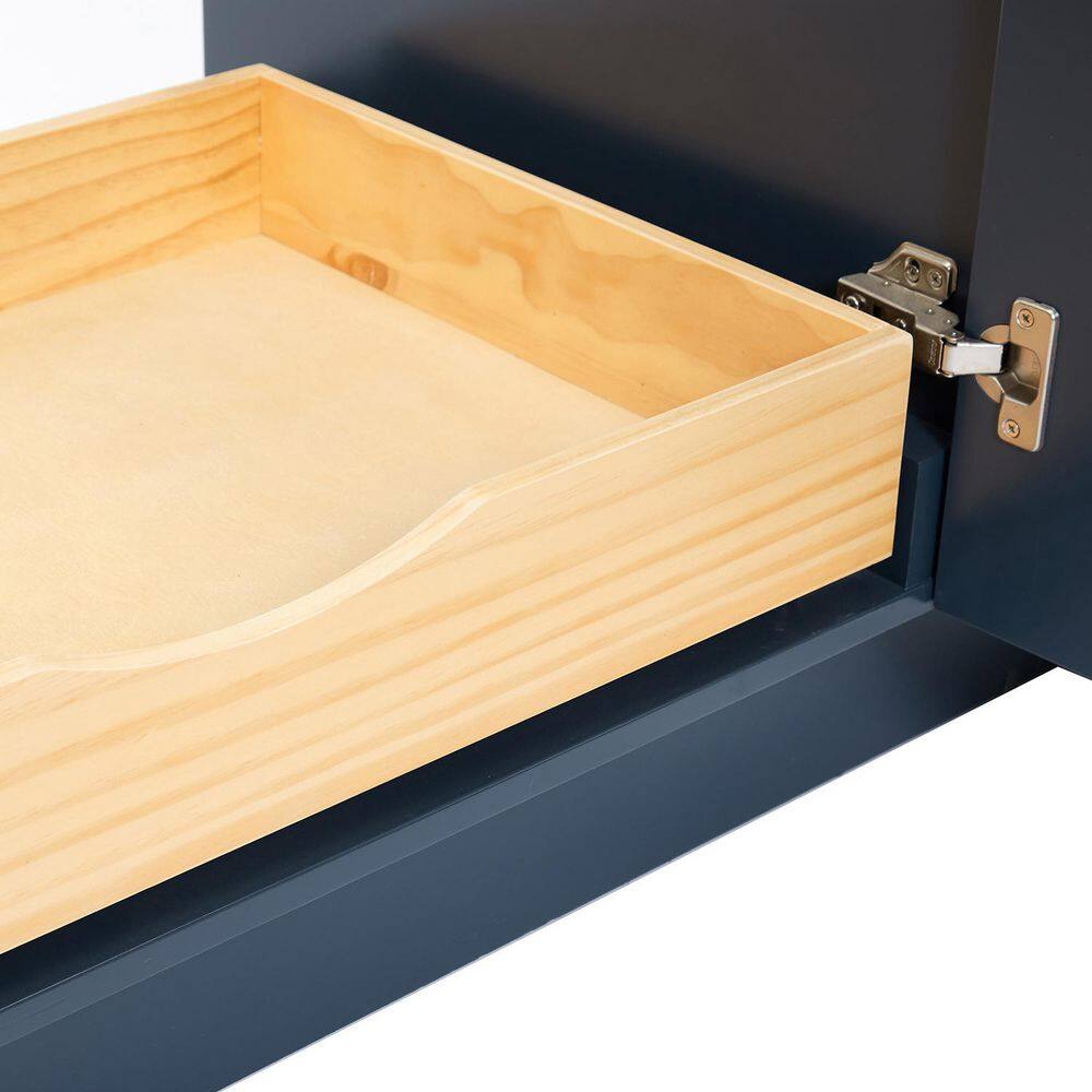 Midnight Blue 43" Single Basin Vanity with Marble Top
