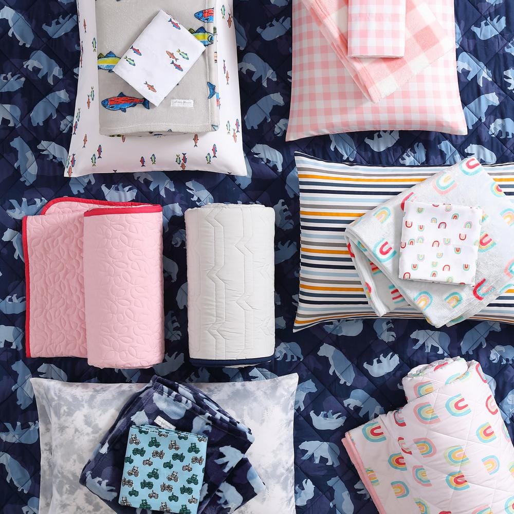 Full Vivid Stripe Polyester Microfiber Kids Sheet Set