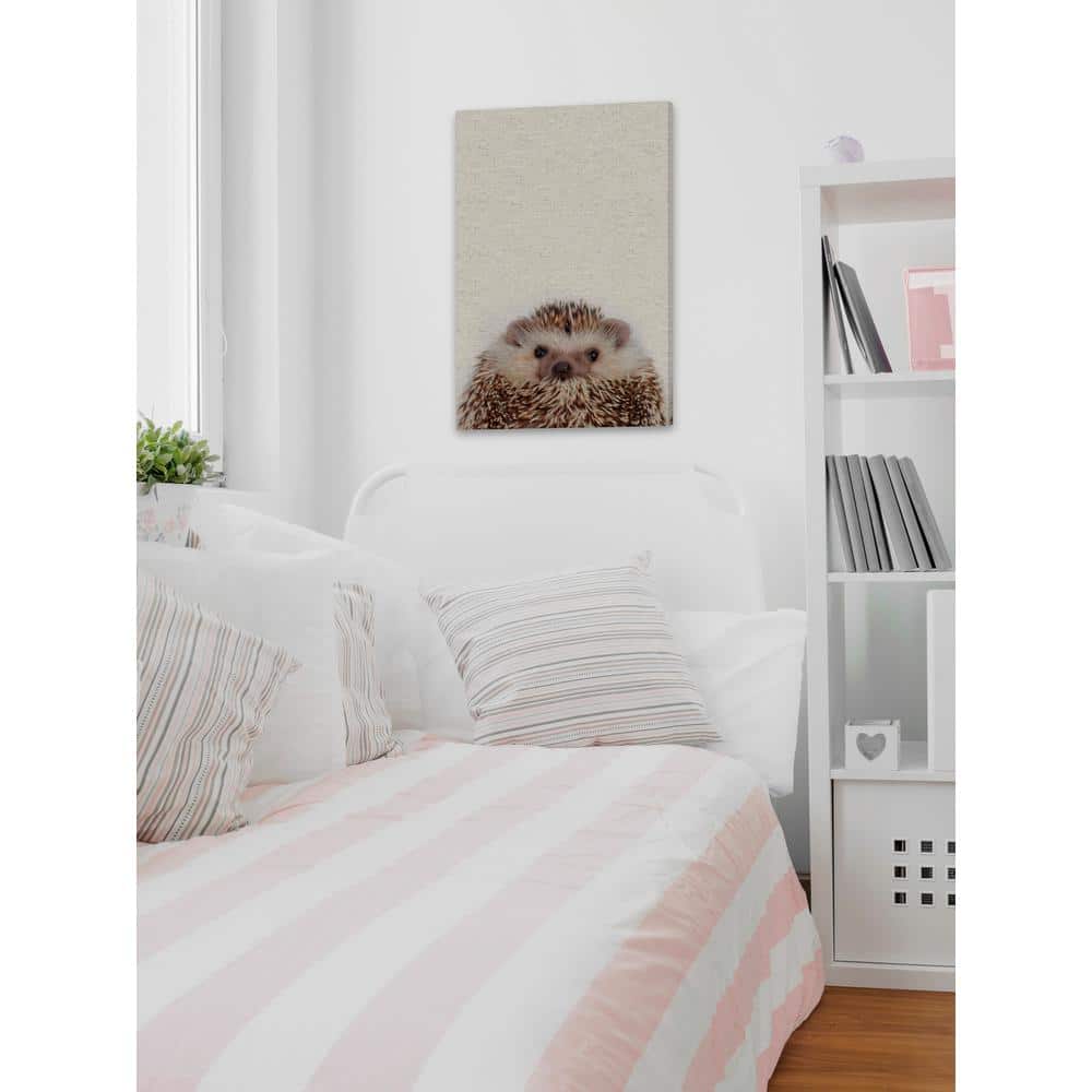 60 in. H x 40 in. W Cute Porcupine by Marmont Hill Canvas Wall Art