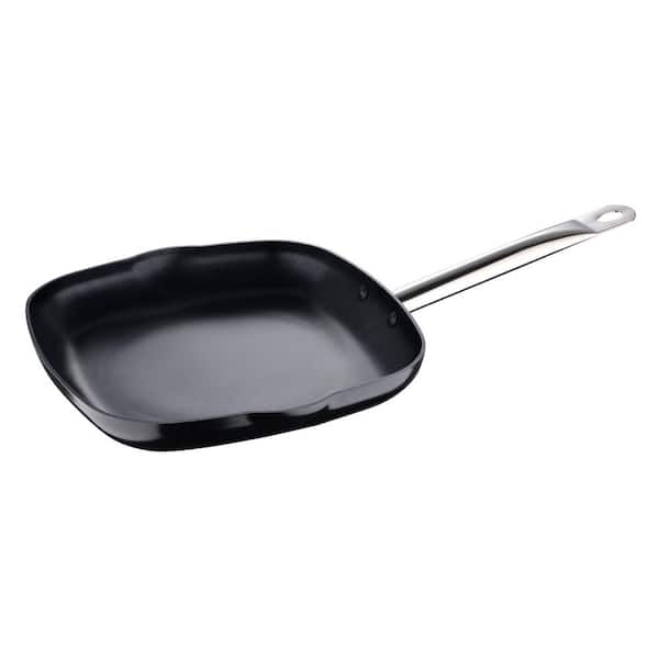 11.02 in. x 18.7 in. Copper Aluminum Griddle Frying Pan With Nonstick  Coating