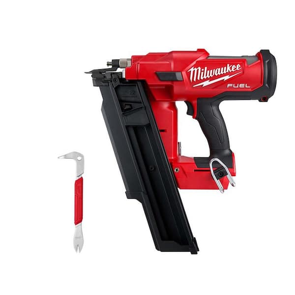 M18 FUEL 3-1/2 in. 18V 21-Degree Lithium-Ion Brushless Cordless Framing Nailer w/10 in. Nail Puller w/Dimpler