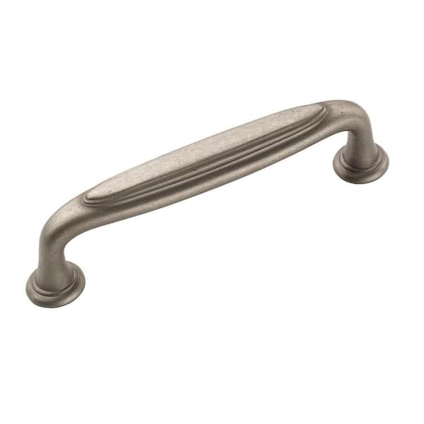 Amerock Mulholland 3-3/4 in (96 mm) Center-to-Center Weathered Nickel Drawer Pull