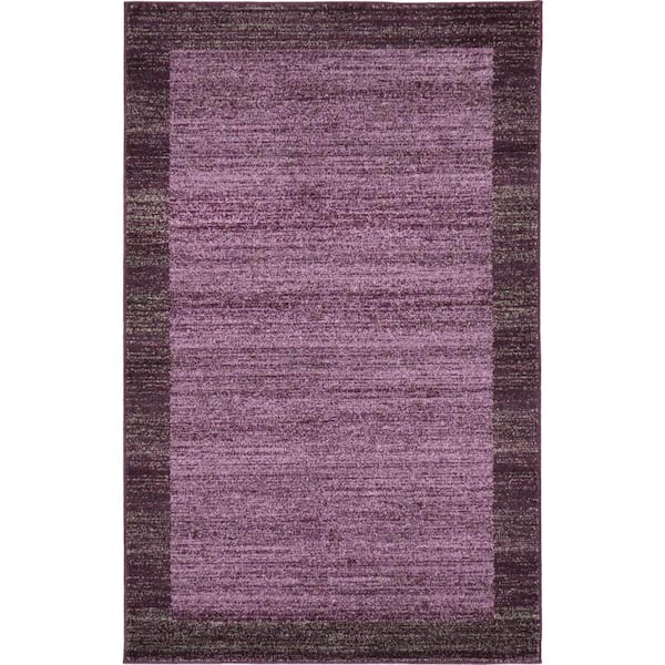 Del Mar Abigail Violet 3' 3 x 5' 3 Area Rug
