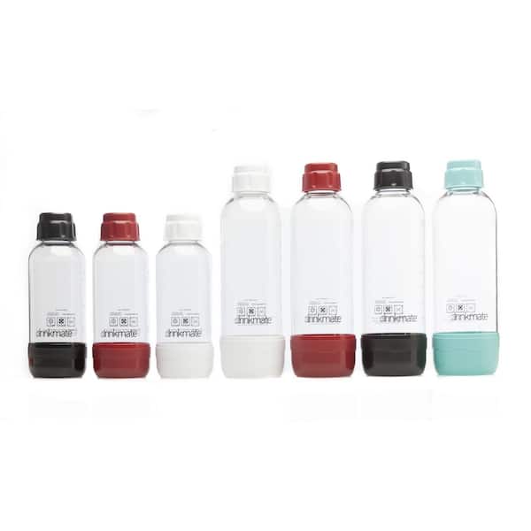 Drinkmate 1L Carbonating Bottles - White (2 Pack)