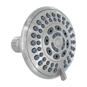 5-Spray Water-Saving Fixed Shower Head in Brushed Nickel