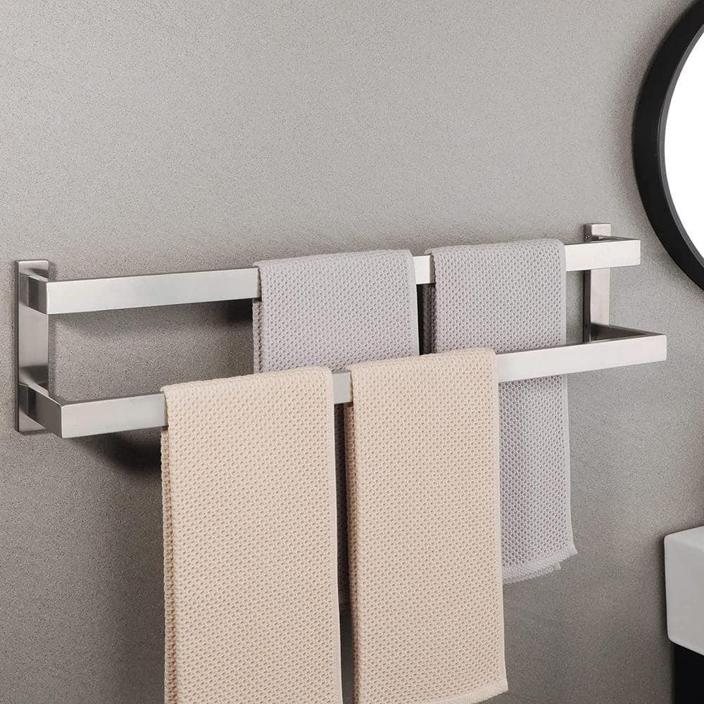 Dyiom Towel Rack, Bathroom Toilet Towel Rack, Wall-Mounted Towel Rack ...