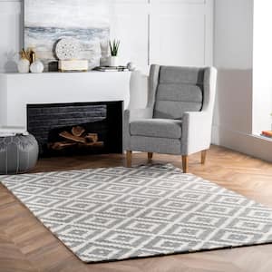 Hand Tufted Kellee Grey 5 ft. x 8 ft. Oval Area Rug