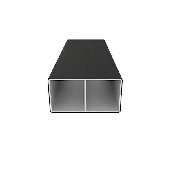 NewTechWood Alusions 2 in. x 4 in. x 144 in. Coextruded Indian Ebony Wood Composite Aluminum Beams