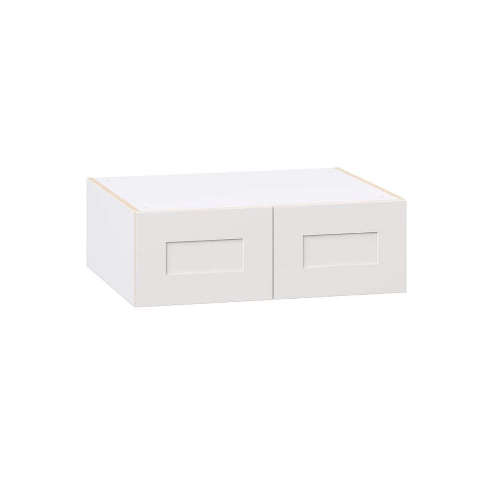 Roseland 30 in. W x 24 in. D x 10 in. H Assembled Shaker Wall Bridge Kitchen Cabinet in Warm White price history on PriceWatchPro