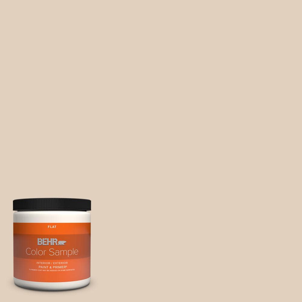 BEHR PREMIUM PLUS 8 oz. N240-2 Adobe Sand Flat InteriorExterior Paint &  Primer Color Sample B310016 - The Home Depot