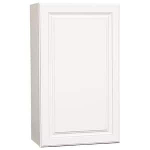 Hampton 21 in. W x 12 in. D x 36 in. H Assembled Wall Kitchen Cabinet in Satin White
