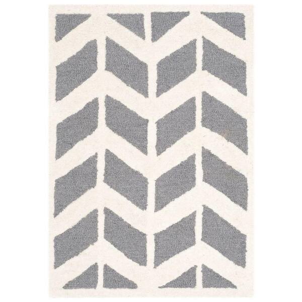 SAFAVIEH Cambridge Dark Gray/Ivory 2 ft. x 3 ft. Area Rug