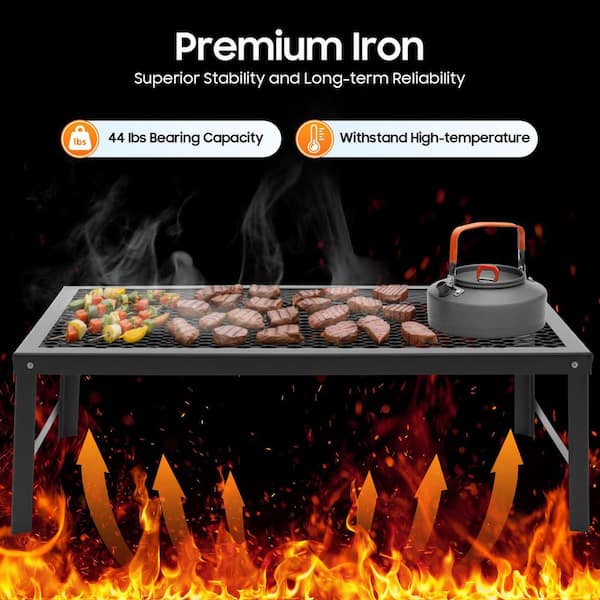 Sac De Rangement Pliable Pour Barbecue En Tissu Oxford - 80x21x21 Cm - Idéal Pour Outils De Grill Et Camping - 5