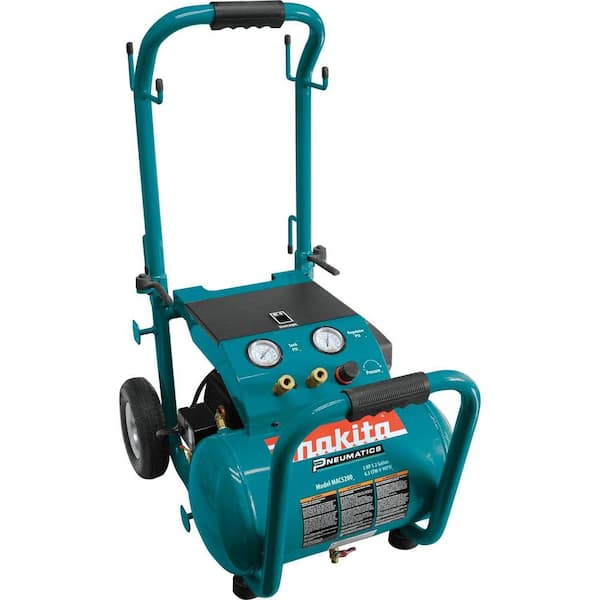 5.2 Gal. 3.0 HP Electric Single Tank Air Compressor with 15 Degree 1-3/4 in. Pneumatic Coil Roofing Nailer