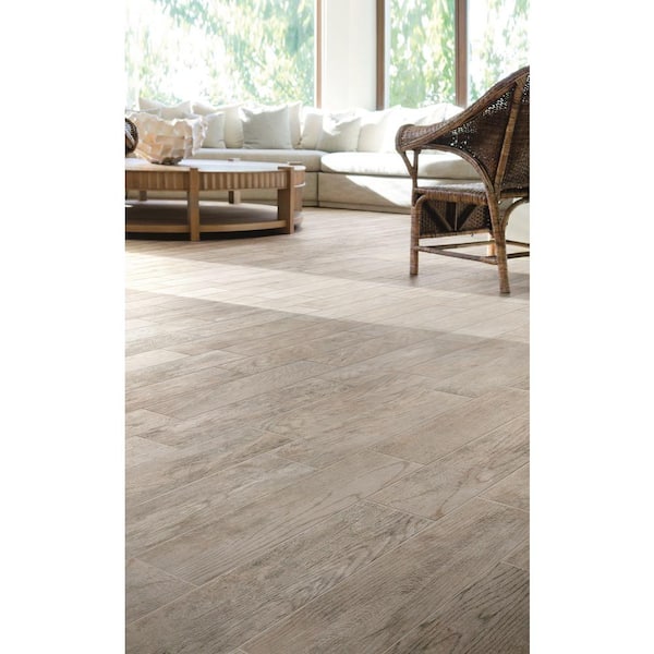 Marazzi Montagna Dapple Gray 6 In X 24, Discontinued Porcelain Tile From Home Depot
