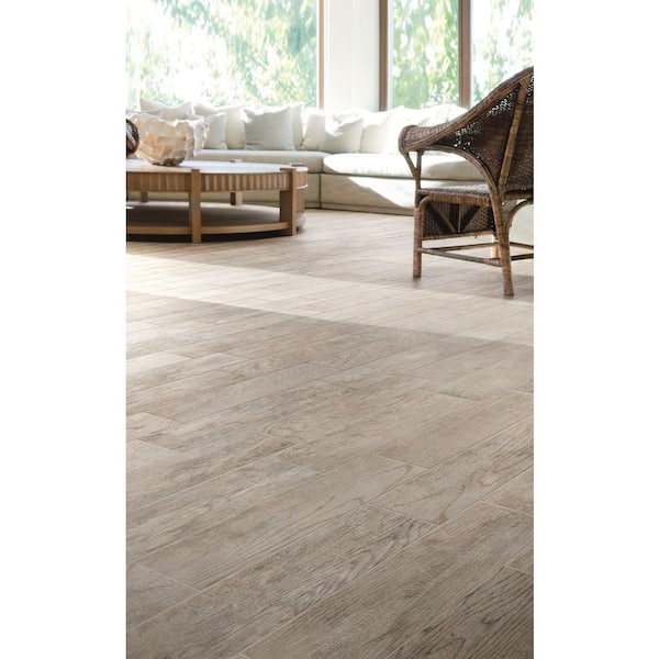 Montagna Dapple Gray 6 in. x 6 in. Porcelain Floor and Wall Tile Sample