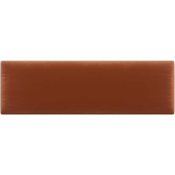 VANT Plush Velvet Rust Twin-King Upholstered Headboards/Accent Wall Panels