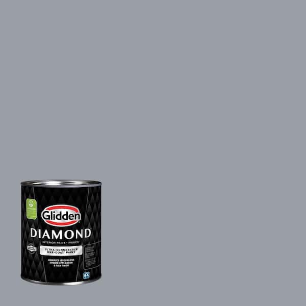 Glidden Diamond 1 qt. PPG0993-4 Gray Suit Eggshell Interior Paint with Primer