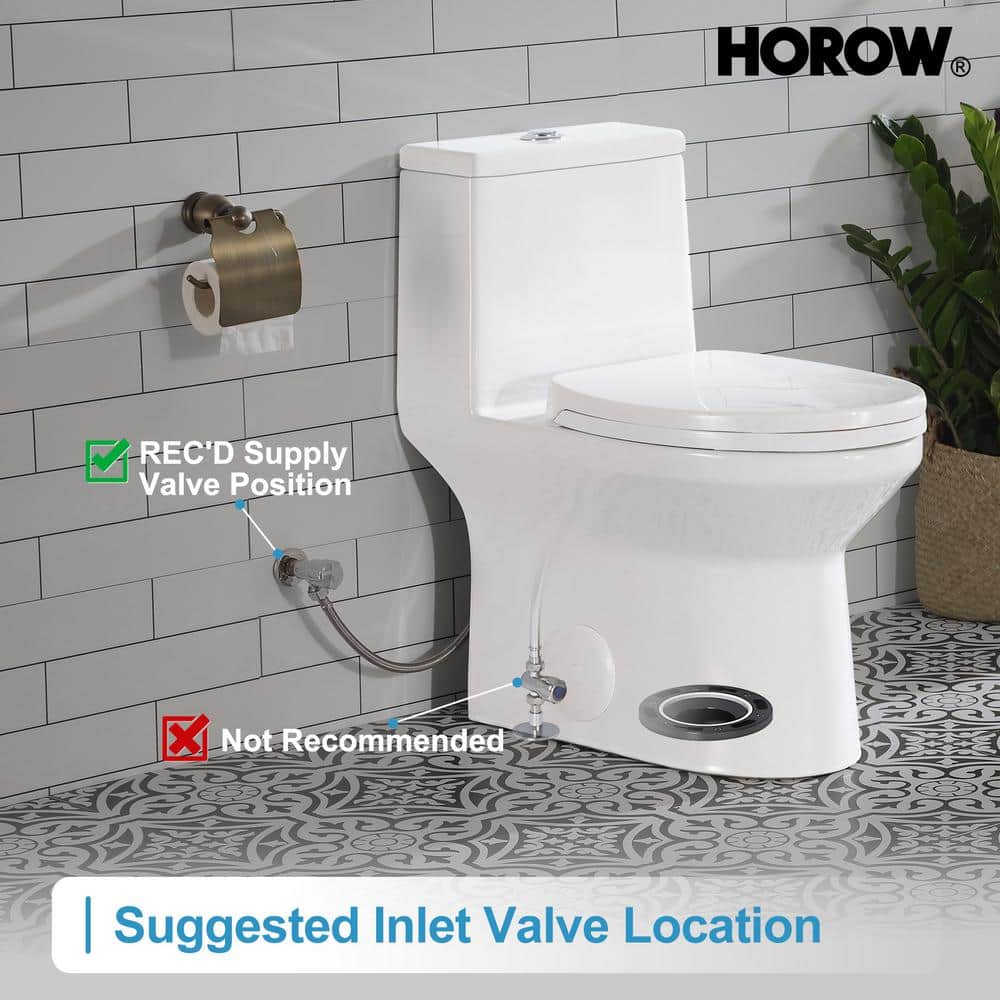 White Ceramic Elongated Dual Flush High Efficiency Toilet