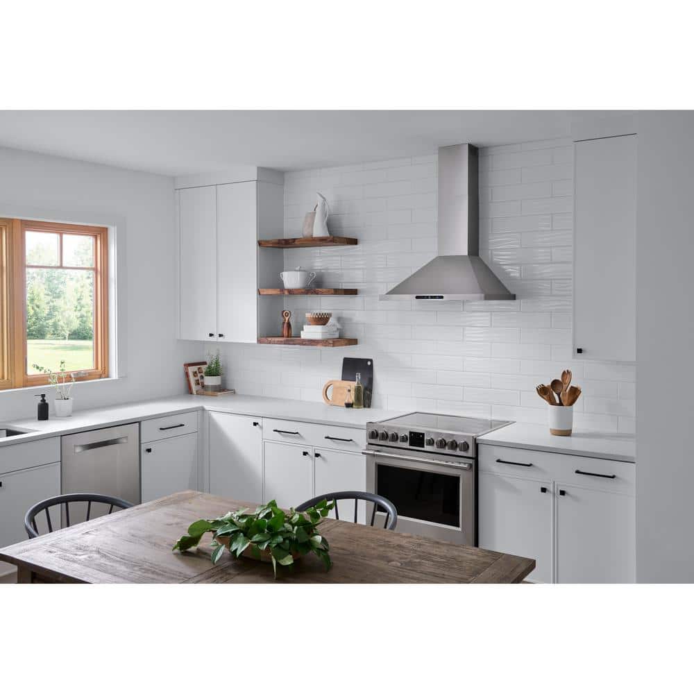 30-Inch Stainless Steel Wall-Mount Convertible Range Hood