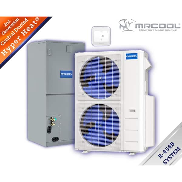 2nd Gen Central Ducted Hyper Heat Complete System 60,000 BTU 5-Ton 16 SEER2 Heat Pump and Air Handler-230-Volt-R454B