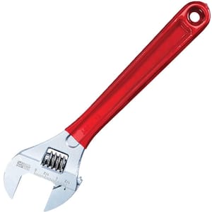1-1/2 in. Extra Capacity Adjustable Wrench with Plastic Dipped Handle
