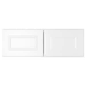 36-in W X 12-in D X 12-in H in Traditional White Plywood Ready to Assemble Wall Cabinet Kitchen Cabinet