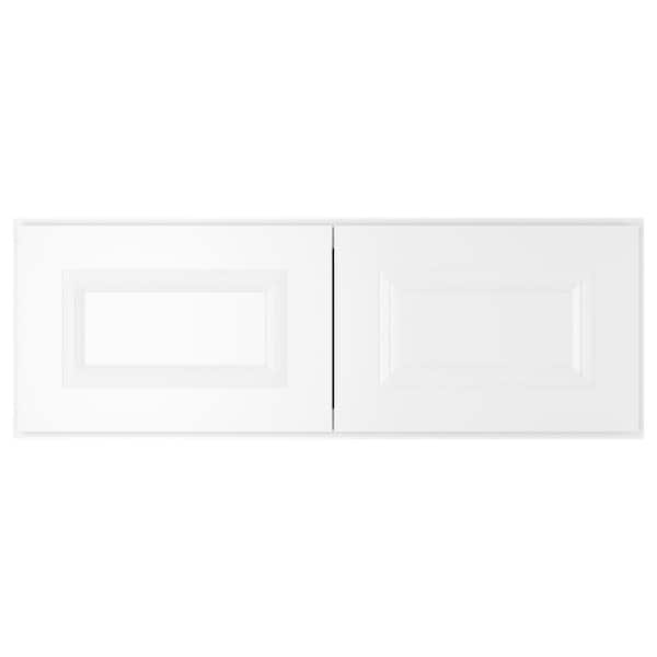 HOMEIBRO 36-in W X 12-in D X 12-in H in Traditional White Plywood Ready to Assemble Wall Cabinet Kitchen Cabinet