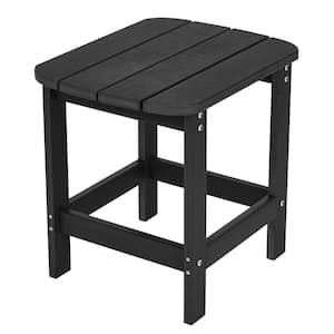 HIPS Plastics Black Outdoor Patio Side Table