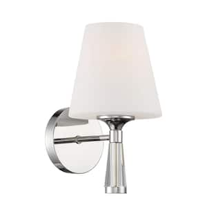 Ramsey 1-Light Polished Nickel Wall Sconce