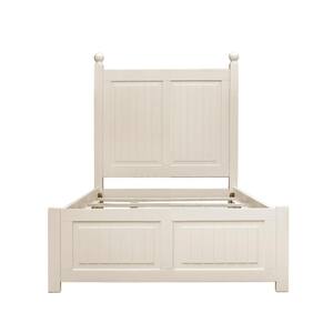 Ice Cream at the Beach Antique White and Cream Twin Panel Bed