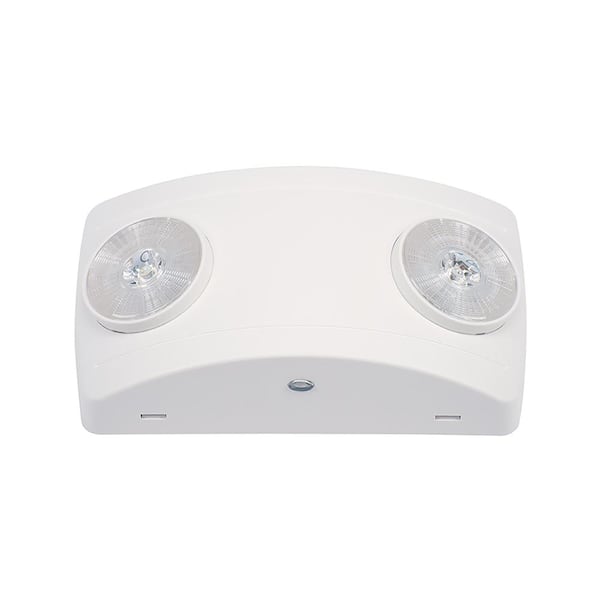 Philips 2 Light Thermoplastic Wall Or Ceiling Mount Led White Emergency Fixture With Adjustable Optics 345454 - Philips Ceiling Mounted Lights