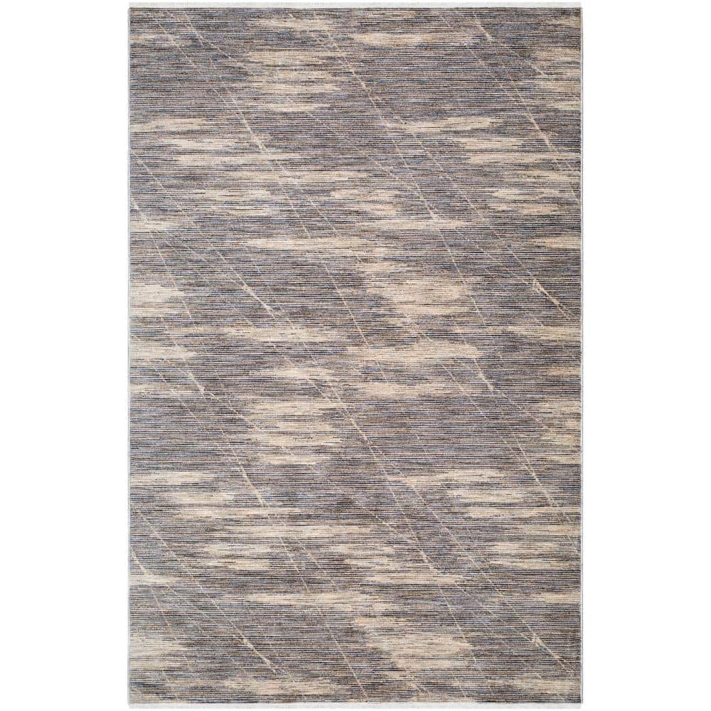 Frank Lloyd Wright Foundation x  Usonia Gray/Brown Abstract 5 ft. x 8 ft. Indoor Area Rug price history on PriceWatchPro