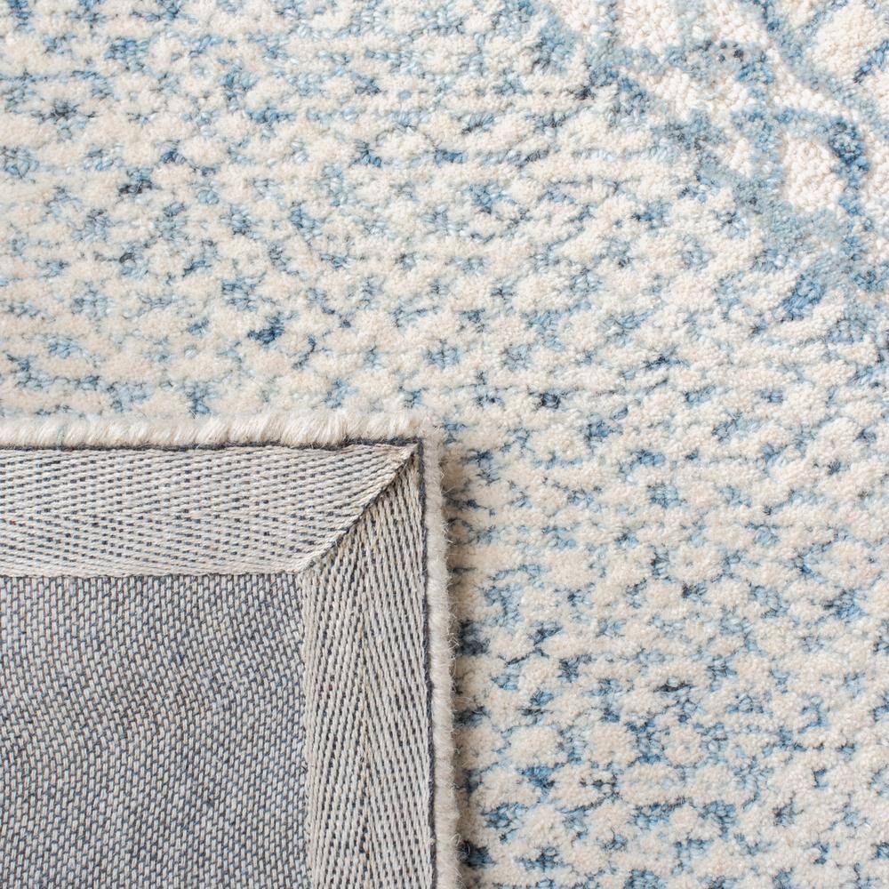 Handmade Abstract Blue Wool Area Rug - 2' x 3'