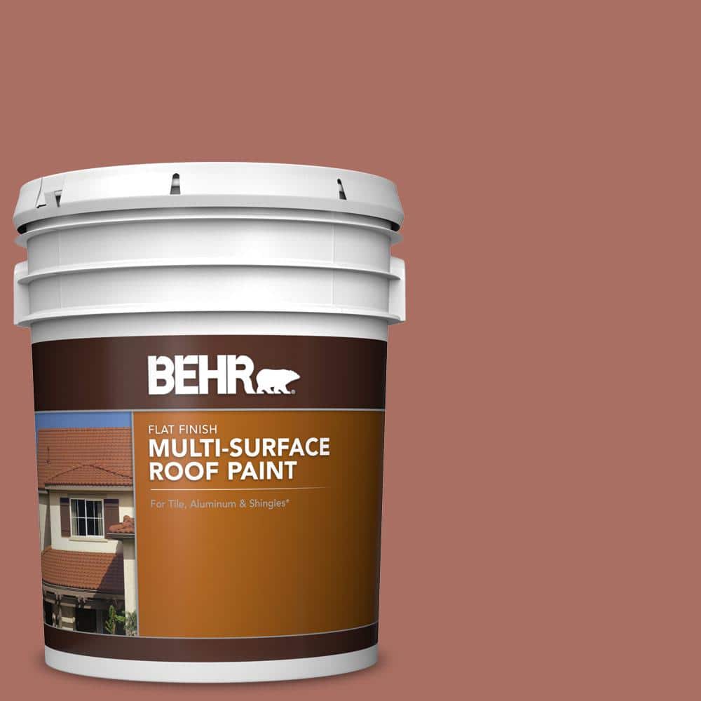 5 gal. #PFC-08 Terra Brick Flat Multi-Surface Exterior Roof Paint