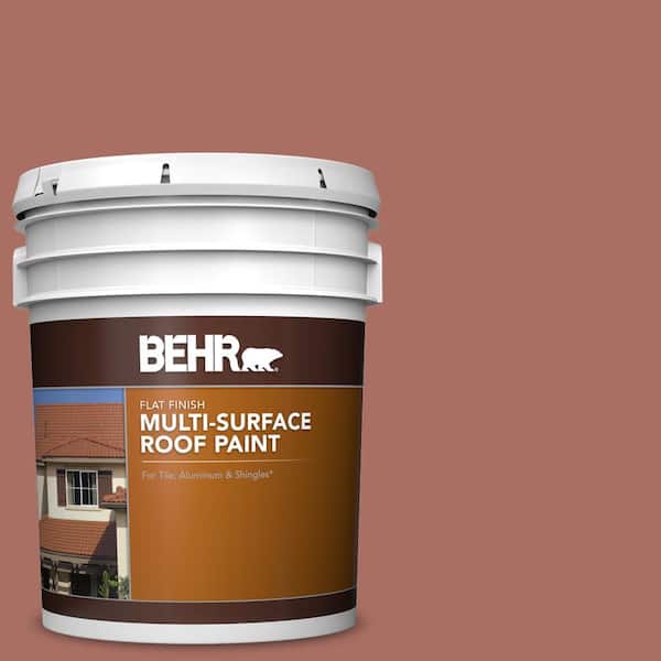 5 gal. #PFC-08 Terra Brick Flat Multi-Surface Exterior Roof Paint