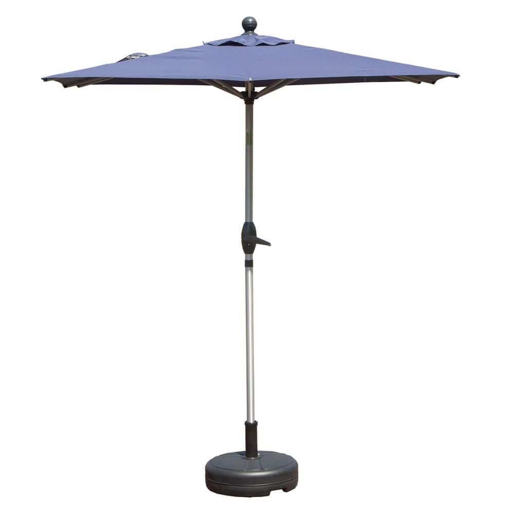 6 ft. Navy Blue Rectangle Patio Umbrella with Crank Lift and Push-Button Tilt (Base Not Included) price history on PriceWatchPro