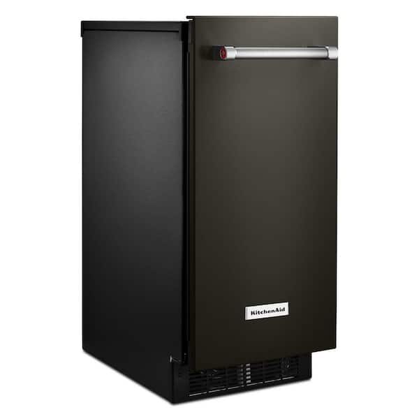 KitchenAid 15 in. 50 lb. Built-In Ice Maker in PrintShield Black Stainless  KUIX535HBS - The Home Depot
