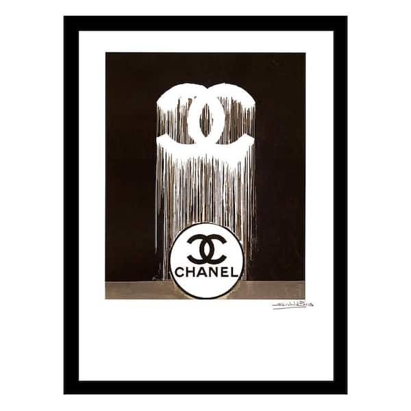 VENICE BEACH Collections Fashion Logo Drip by Fairchild Paris 1 Piece Framed Graphic Print Abstract Poster Art Print 18 in. x 14 in.